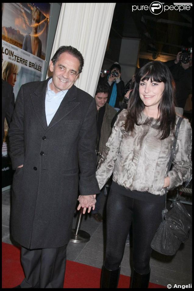 Jean-François Lepetit et Lio, le 2 mars 2009, sur les Champs-Elysées, à l'occasion de l'avant-première de 