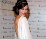 Milla Jovovich au 3e Fortune Forum Summit, le 3 mars 2009, au Dorchester Hotel de Londres