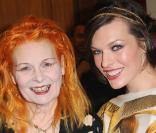 Vivienne Westwood et Milla Jovovich au 3e Fortune Forum Summit, le 3 mars 2009, au Dorchester Hotel de Londres