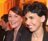 Rachida Dati et Daniela Lumbroso au dîner du Crif. 02/03/09 