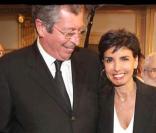 Rachida Dati et Patrick Balkany au dîner du Crif. 02/03/09