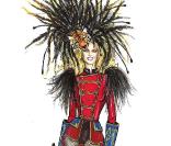 Croquis de la tenue de Britney Spears  