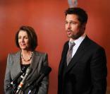 Brad Pitt rencontre Nany Pelosi à Washington