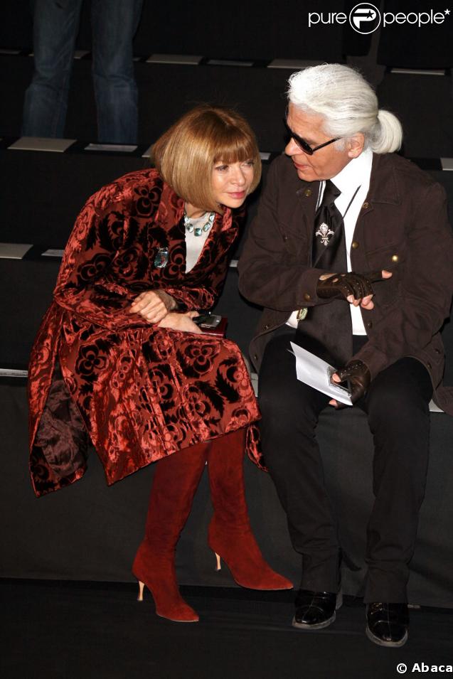 Anna Wintour et Karl Lagerfeld