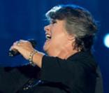 Ginette Reno lors de son duo avec Céline Dion pour les 400 ans du Québec, en juillet 2008