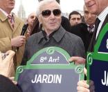 Charles Aznavour à l'inauguration du Jardin d'Erevan. 12/03/09