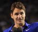 Roger Federer, joueur de tennis suisse de 27 ans, qui participe au Challenge Nike+ Men vs Women