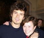 Orlando Bloom et sa soeur Samantha à un vernissage de londres
