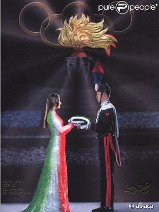 Calendrier des carabiniers 2008 avec Carla Bruni