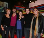 Rebecca Hampton, Laurent Kerusore, Hélène Médigue, Franck Borde et Alexandre Fabre au Salon du Livre le 14 mars 2009