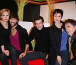 Rebecca Hampton, Laurent Kerusore, Franck Borde, Hélène Médigue et Alexandre Fabre au Salon du Livre le 14 mars 2009