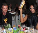 David Beckham, lors d'un dîner caritatif pour la lutte contre le cancer, à Milan, le 16 mars 2009 !