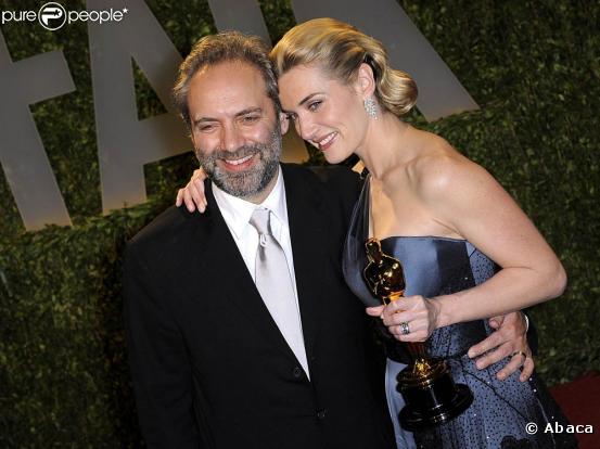 Sam Mendes et Kate Winslet, lors de la cérémonie des Oscars, le 22 février 2009 !