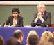 Rachida Dati et Michel Barnier en plein meeting pour les Européennes. 19/03/09