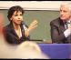 Rachida Dati et Michel Barnier en plein meeting pour les Européennes. 19/03/09