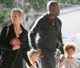 Heidi Klum, Seal, Henry et Leni, à L.A. Mars 2009