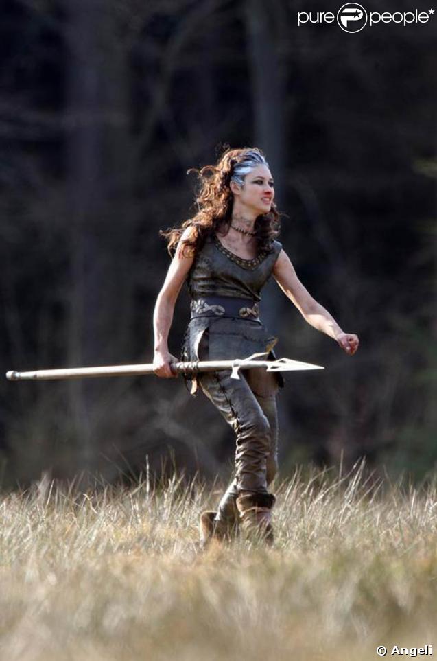 Olga Kurylenko, sur le tournage de 