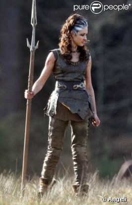 Olga Kurylenko, sur le tournage de Centurion, le 22 mars 2009 !