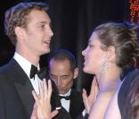 Pierre Casiraghi main dans la main avec sa soeur Charlotte, lors du 55e Bal de la Rose, qui s'est tenu le 28 mars 2009, dans la principauté de Monaco !