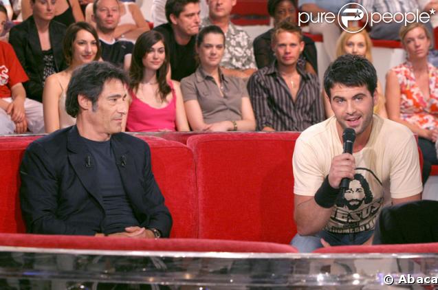 Le comédien Gérard Lanvin et son fils le chanteur Manu Lanvin 