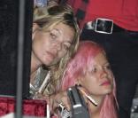 Kate Moss et Lily Allen lors du festival de Glastonbury en juin 2008
