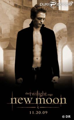L'affiche de Twilight - Chapitre 2 : Tentation, avec Robert Pattinson.