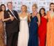 Teri Hatcher, Felicity Huffman, Nicollette Sheridan, Eva Longoria, Marcia Cross et Marc Cherry, le créateur de la série Desperate Housewives