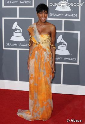 Natalie Cole à la cérémonie des Grammy Awards, le 9 février 2009 à Los Angeles