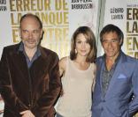 Jean-Pierre Darroussin, Barbara Schulz et Gérard Lanvin pour la première à Paris du film Erreur de la banque en votre faveur le 2 avril 2009