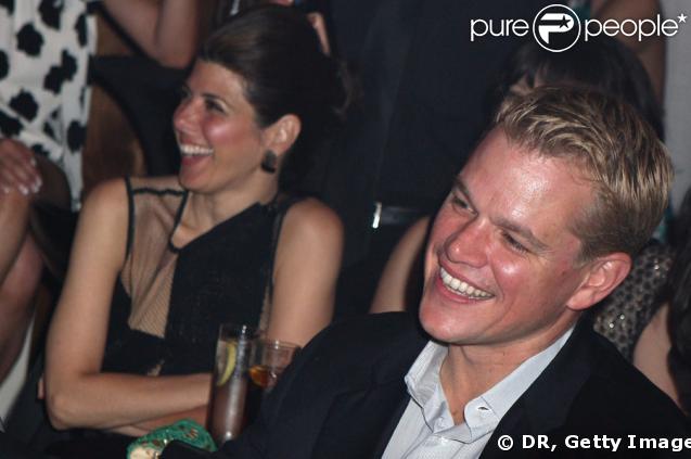 Marisa Tomei et Matt Damon lors de l'inauguration du One & Only Hotel de Cape Town en Afrique du Sud, le 2 avril 2009