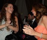 Mariah Carey et Heather Kerzner lors de l'inauguration du One & Only Hotel de Cape Town en Afrique du Sud, le 2 avril 2009