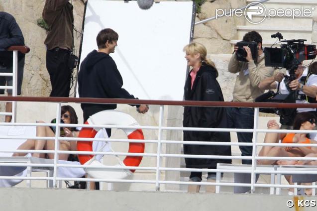 Ashton Kutcher et Katherine Heigl, sur le tournage de 