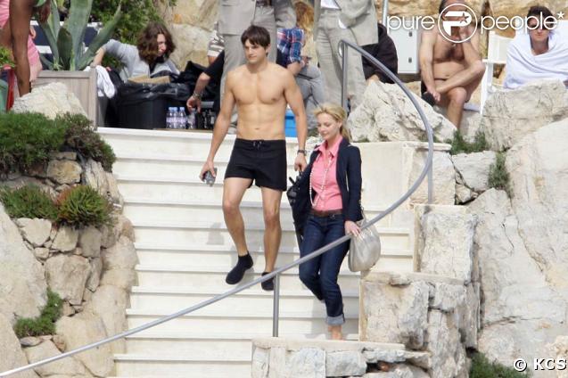 Ashton Kutcher et Katherine Heigl, sur le tournage de 