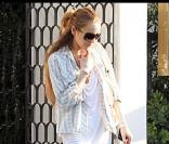 Lindsay Lohan se rend chez des amis. 28/03/09