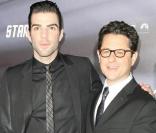 Zachary Quinto et J.J. Abrams, lors de l'avant-première mondiale de 