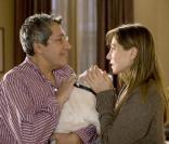 Alain Chabat et Mathilde Seigner sur le tournage de Trésor, le dernier film de Claude Berri