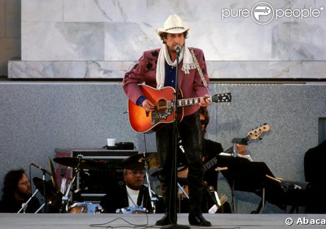 Le chanteur américain Bob Dylan 