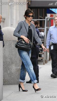 Katie Holmes, l'instigatrice de la tendance boyfriend jean