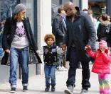 Heidi Klum se promènent en famille à New York, le 13 avril 2009