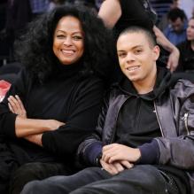 Evan Ross et sa mère la chanteuse Diana Ross