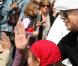 Pascal Obispo a distribué câlins et saluts aux enfants présents à l'occasion de ce rassemblement pour l'environnement
