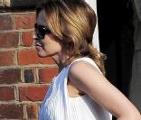 Kylie Minogue, un vrai modèle de bon goût à Londres hier