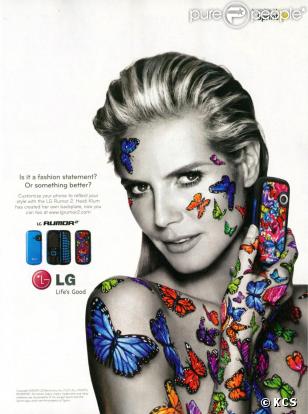 Heidi Klum pour LG 