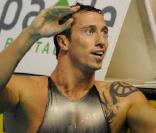 Frédérick Bousquet (au centre), champion de France du 100 m nage libre