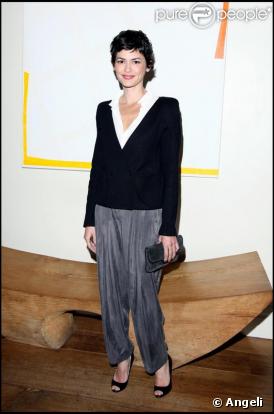 Audrey Tautou lors de la première à Londres du film Coco avant chanel le 28 avril 2009