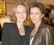 Corinne Touzet et Alexandra Vandernoot à la soirée Tod"s donnée le 28 avril 2009, rue du Faubourg St Honoré.