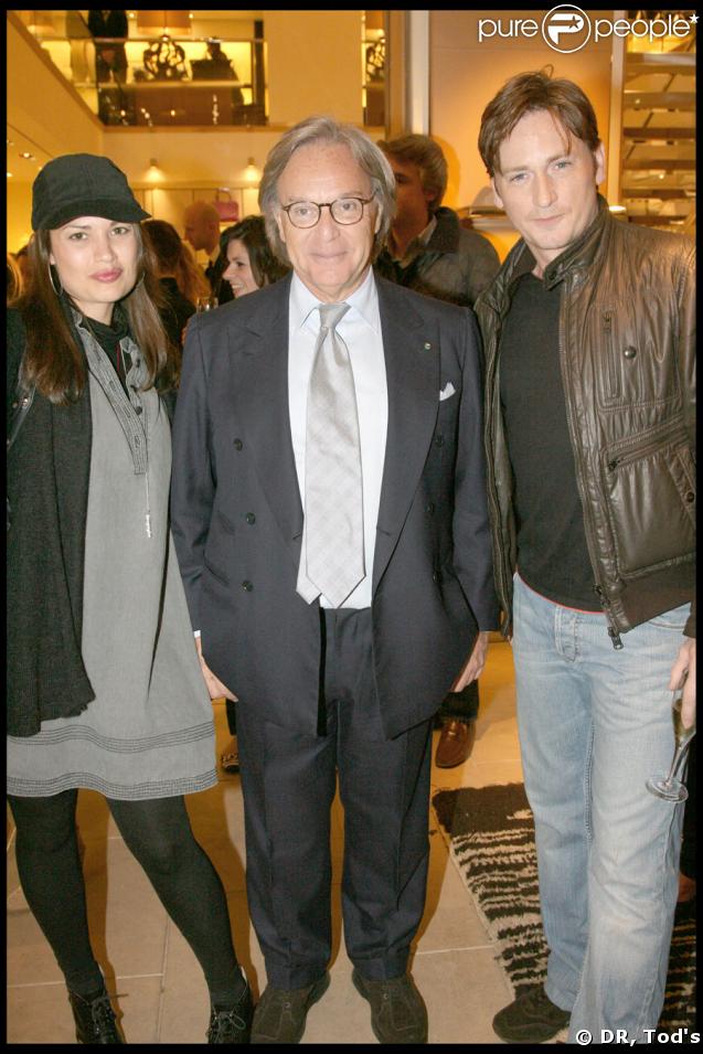 Benoît Magimel et sa compagne Nikita reçus par Monsieur Diego della Valle. 