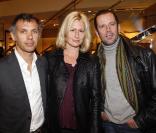 Paul et Luana Belmondo avec Christian Vadim 