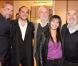 Antoine Duléry, François-Xavier Demaison, François Berléand, Saïda Jawad et Gérard Jugnot à la soirée Tod"s donnée le 28 avril 2009, rue du Faubourg St Honoré.