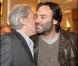 Anthony Delon et son père à la soirée Tod"s donnée le 28 avril 2009, rue du Faubourg St Honoré.